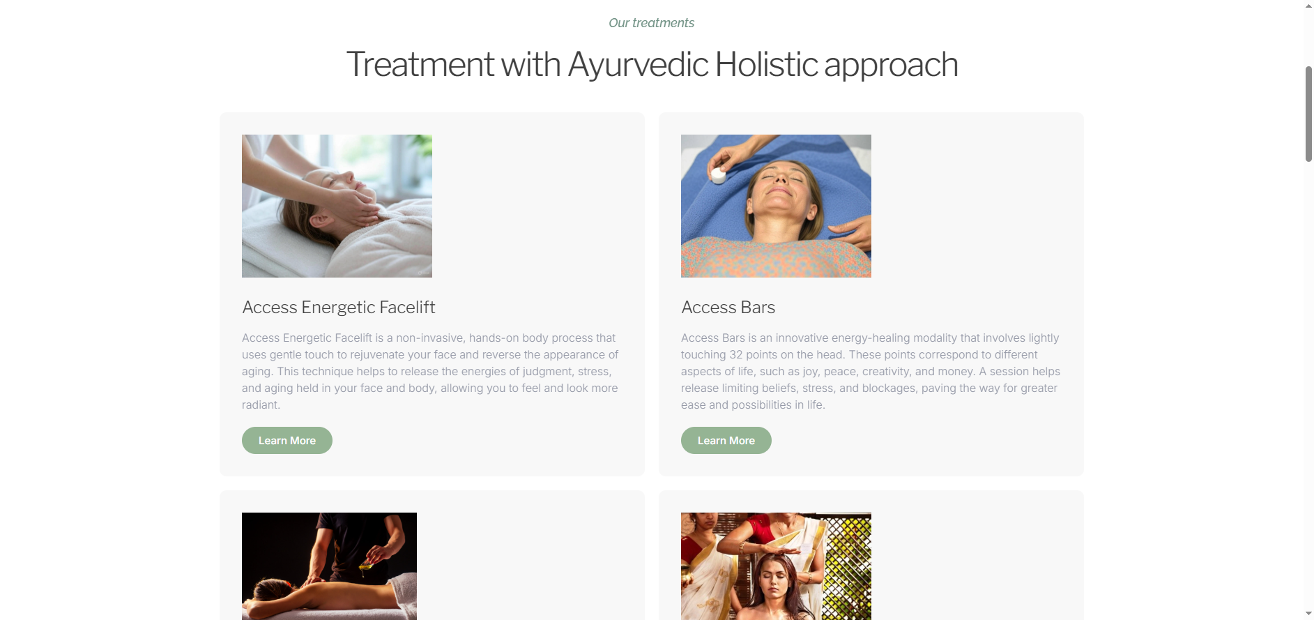 Art of Ayurvedic Healing treatments